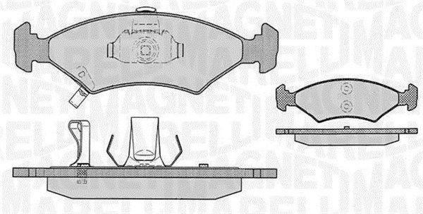 MAGNETI MARELLI stabdžių trinkelių rinkinys, diskinis stabdys 363916060287